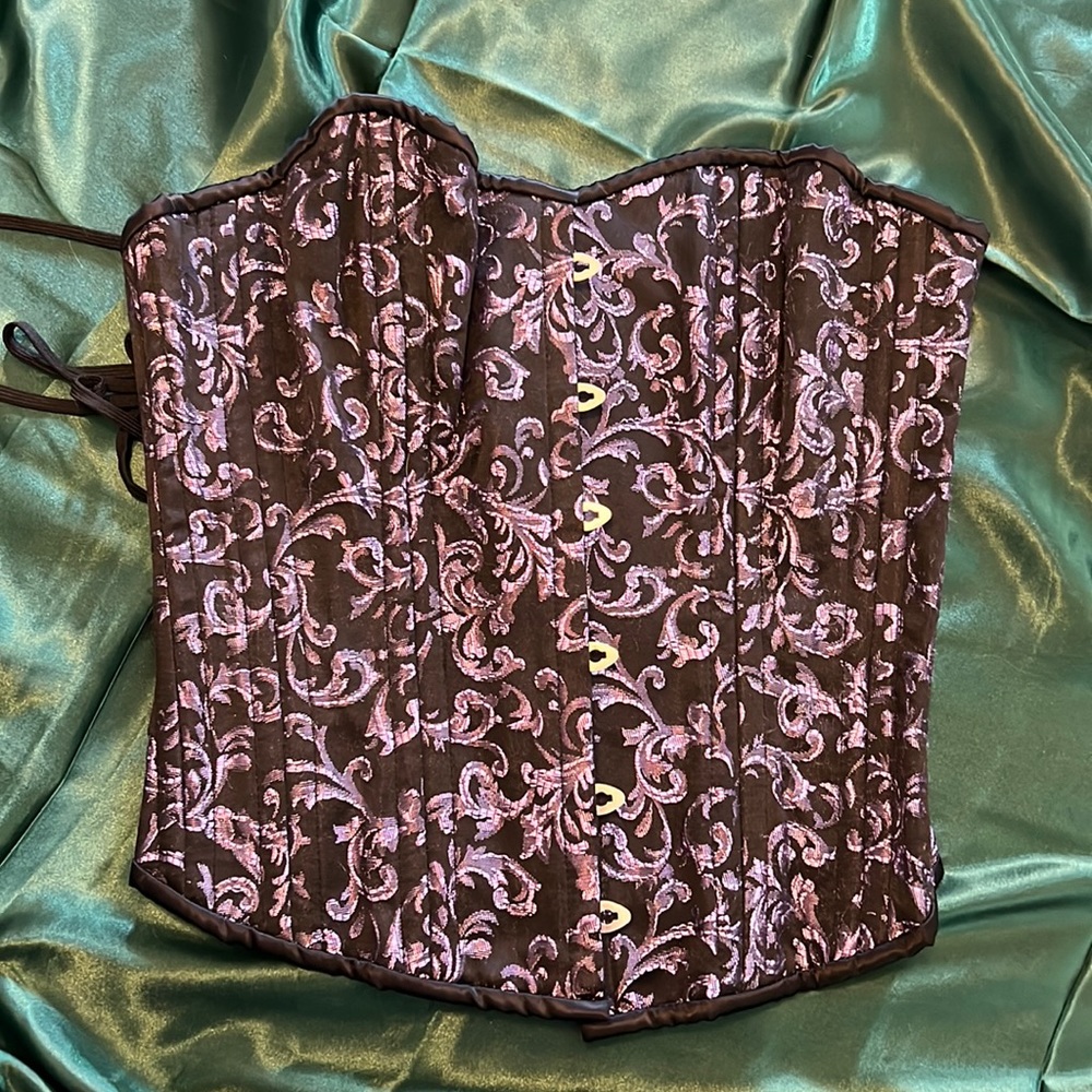 Victorian costume lace up bustier